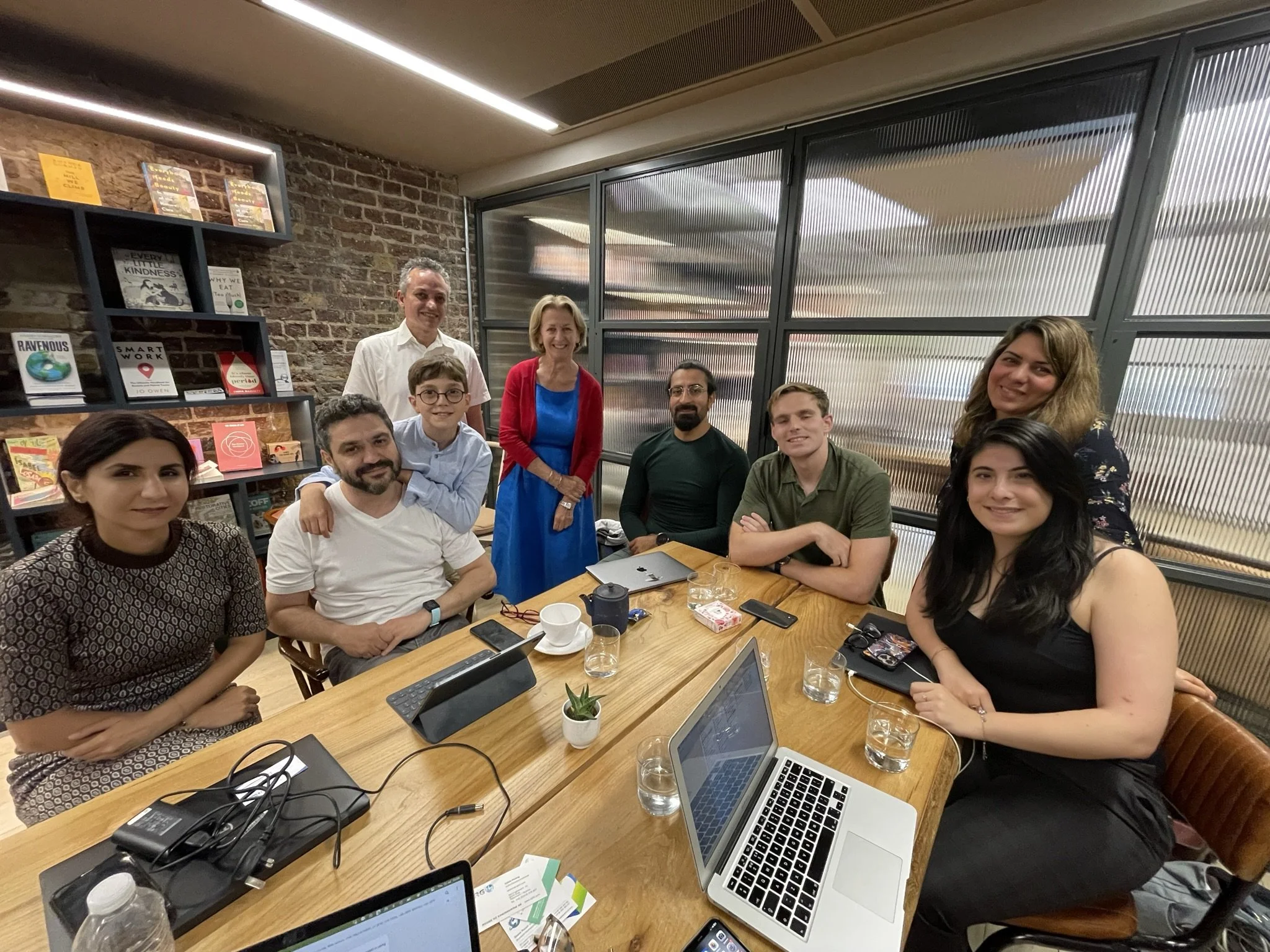 Kurdish House London community members collaborating 